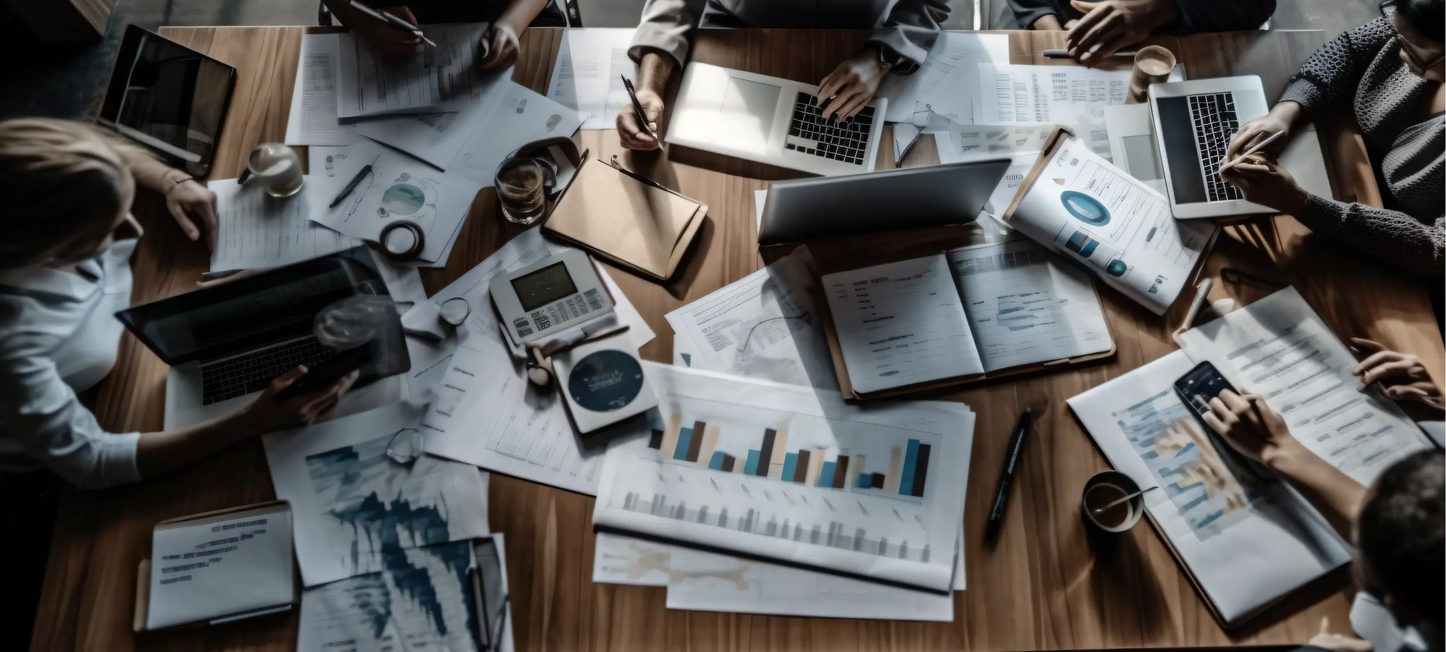 千库网_利用计算器和笔记本电脑在办公室的木制办公桌税务会计统计和分析研究概念上进行数学融资_摄影图编号4367564(1)